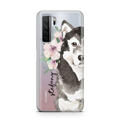 Personalised Alaskan Malamute Huawei P40 Lite 5G Phone Case