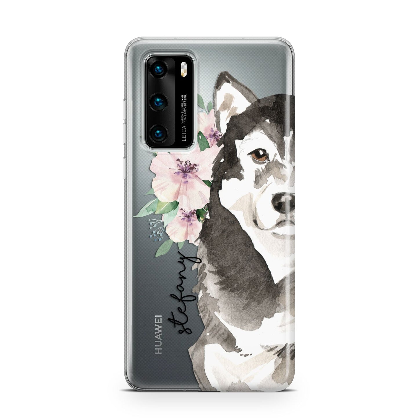 Personalised Alaskan Malamute Huawei P40 Phone Case