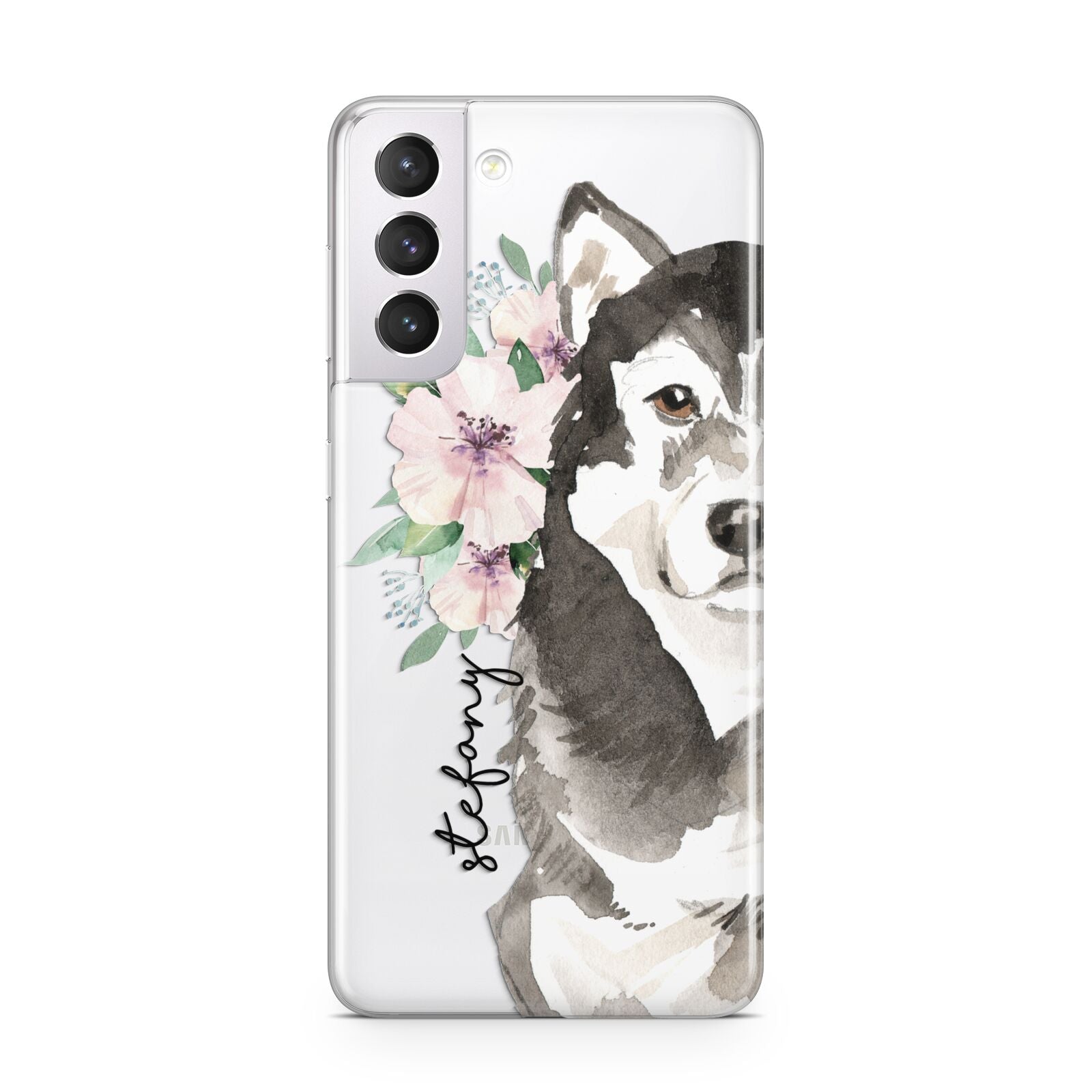 Personalised Alaskan Malamute Samsung S21 Case