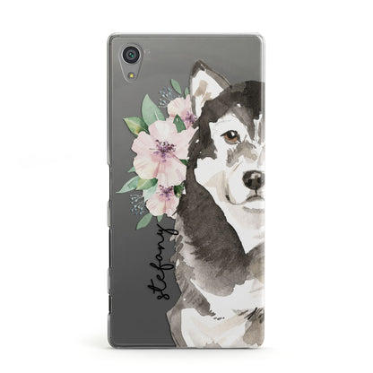 Personalised Alaskan Malamute Sony Xperia Case