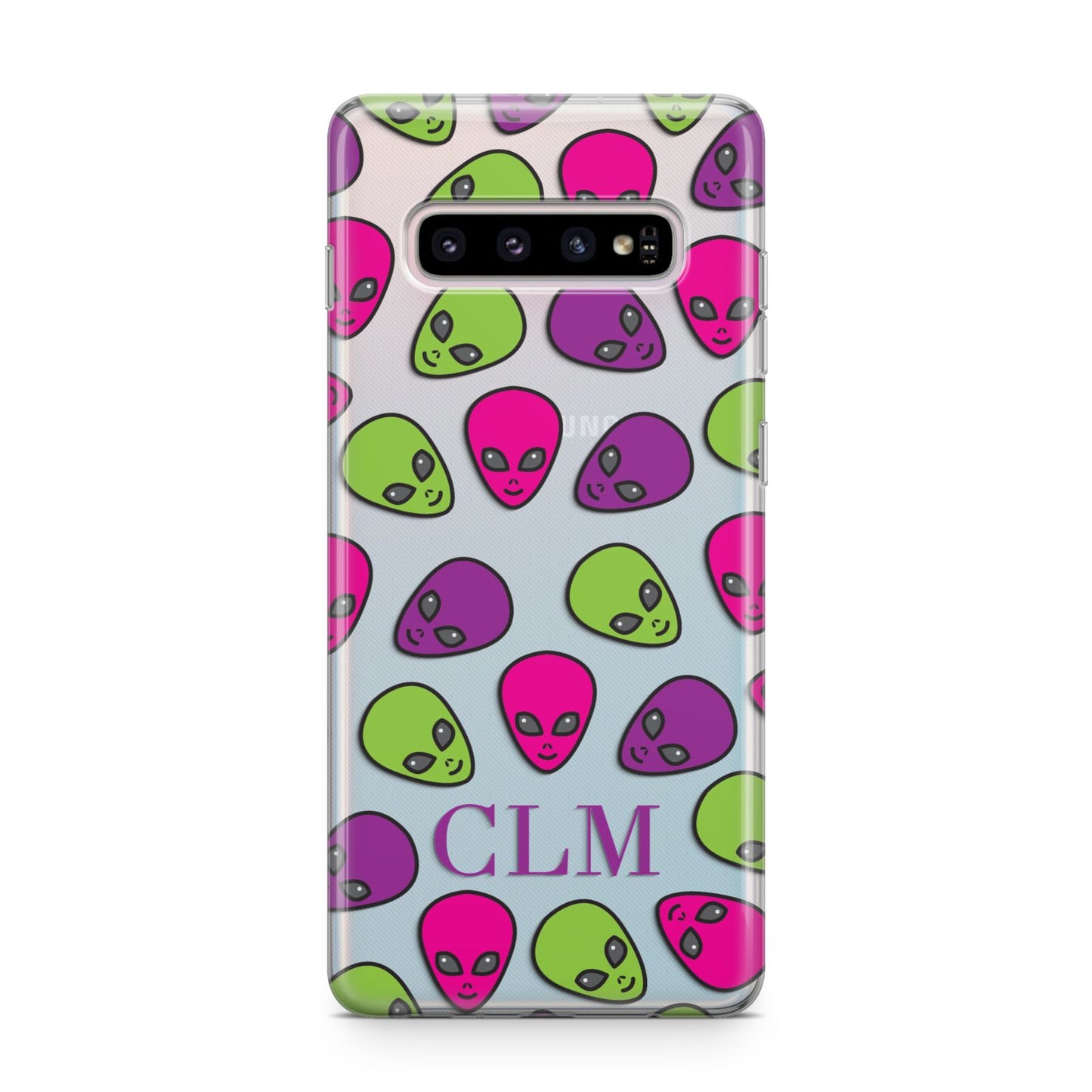 Personalised Aliens Initials Samsung Galaxy S10 Plus Case