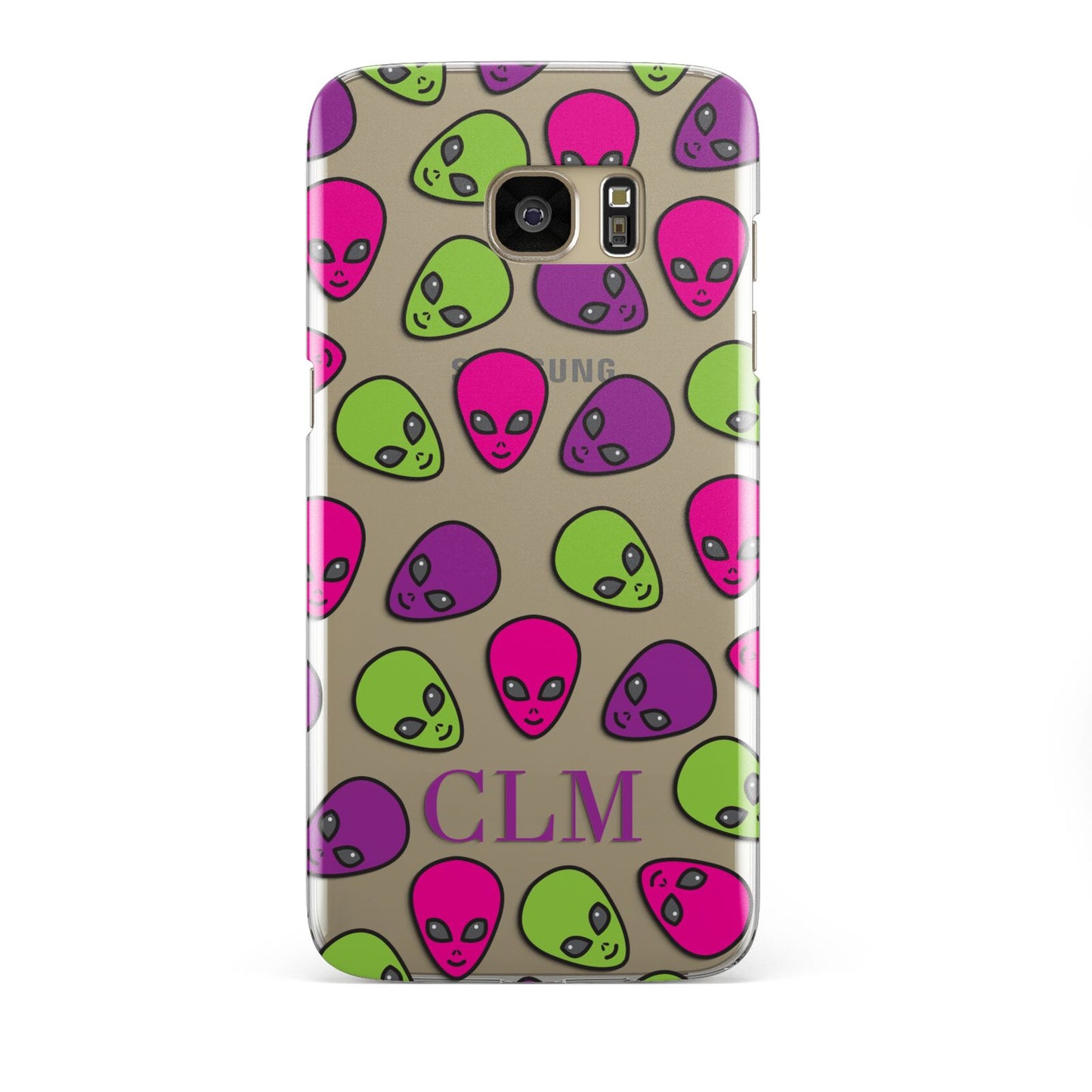 Personalised Aliens Initials Samsung Galaxy S7 Edge Case