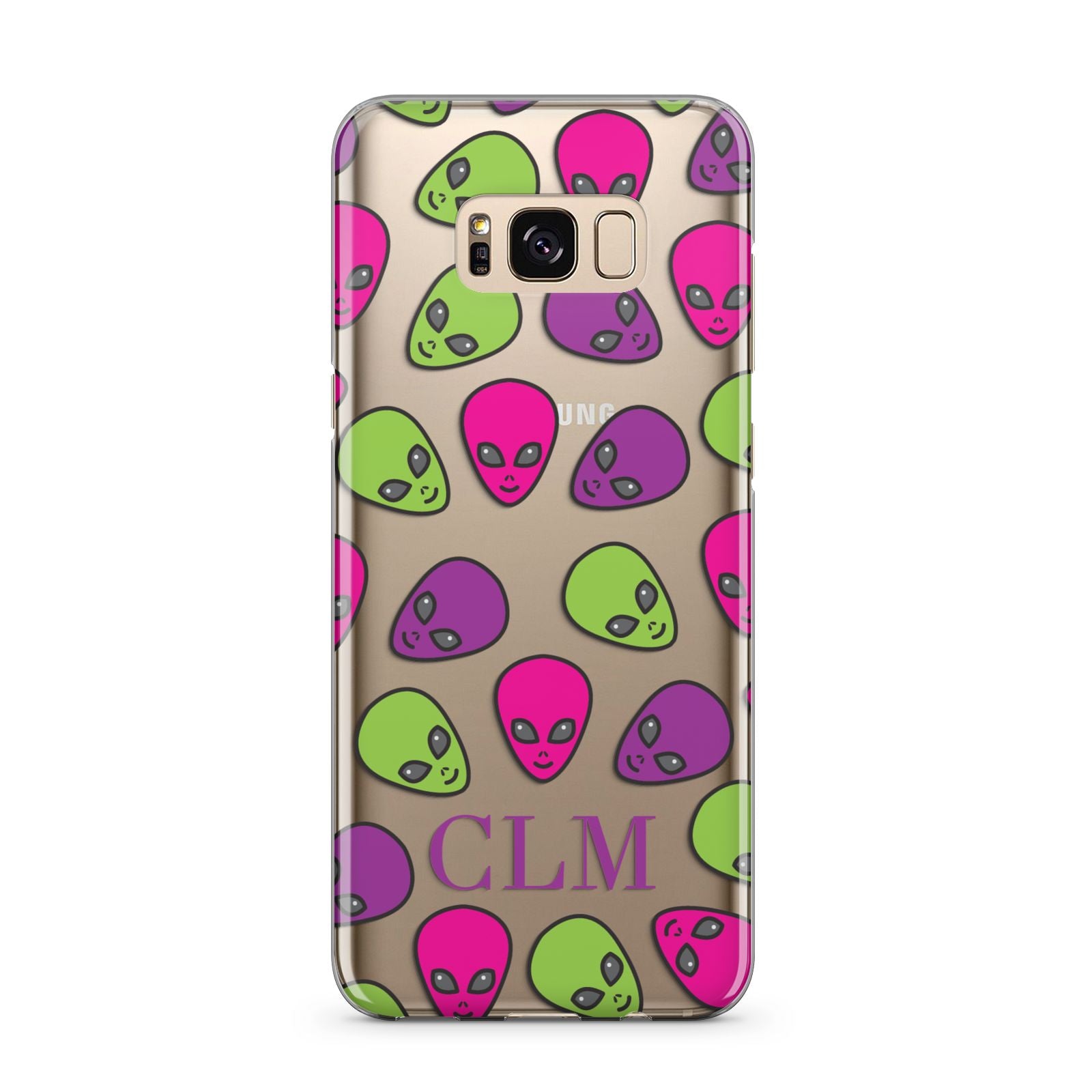 Personalised Aliens Initials Samsung Galaxy S8 Plus Case