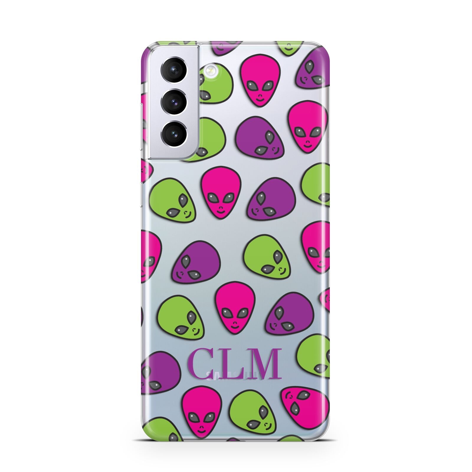 Personalised Aliens Initials Samsung S21 Plus Phone Case