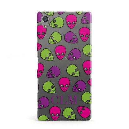 Personalised Aliens Initials Sony Xperia Case