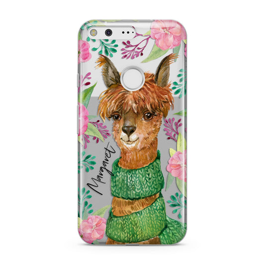 Personalised Alpaca Google Pixel Case