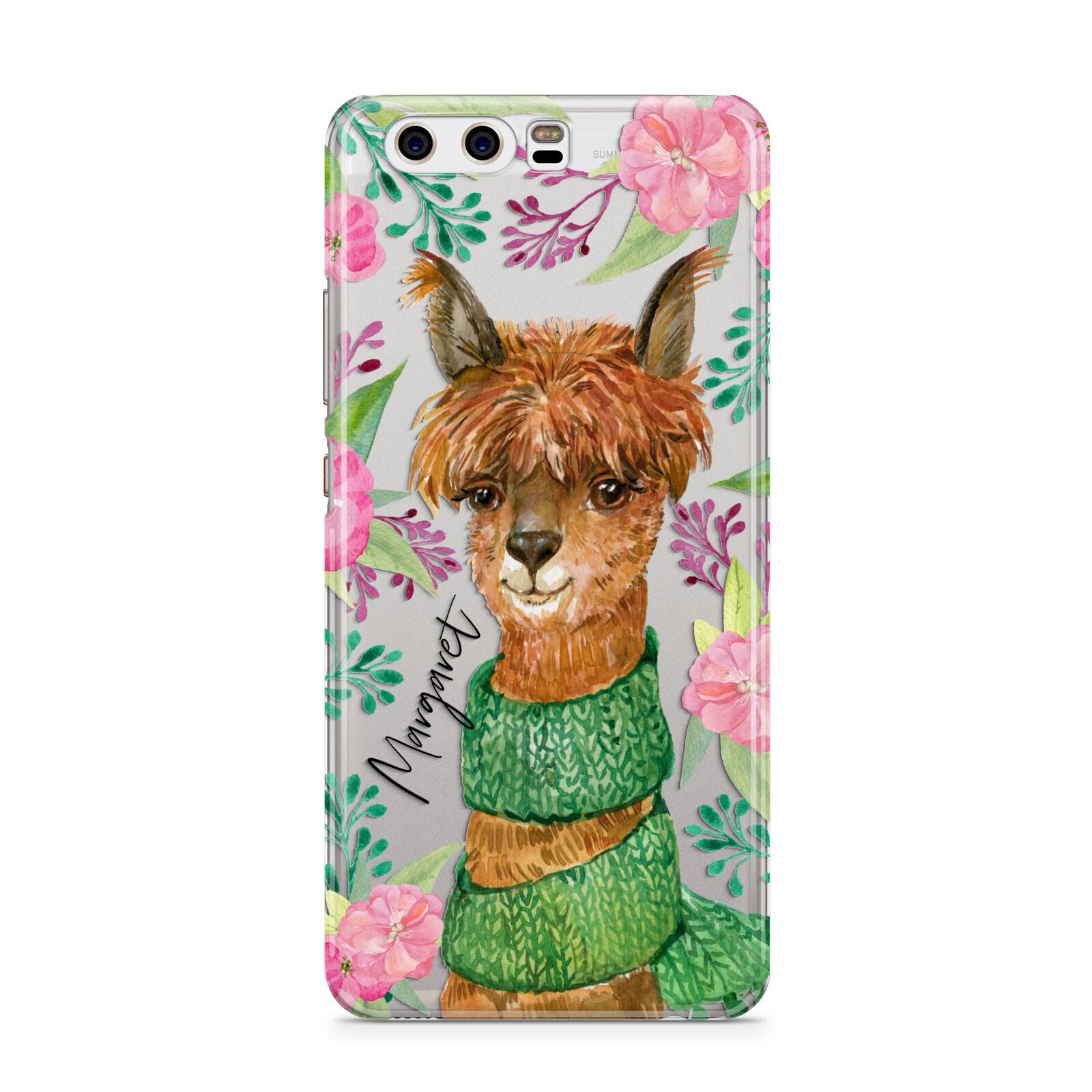 Personalised Alpaca Huawei P10 Phone Case