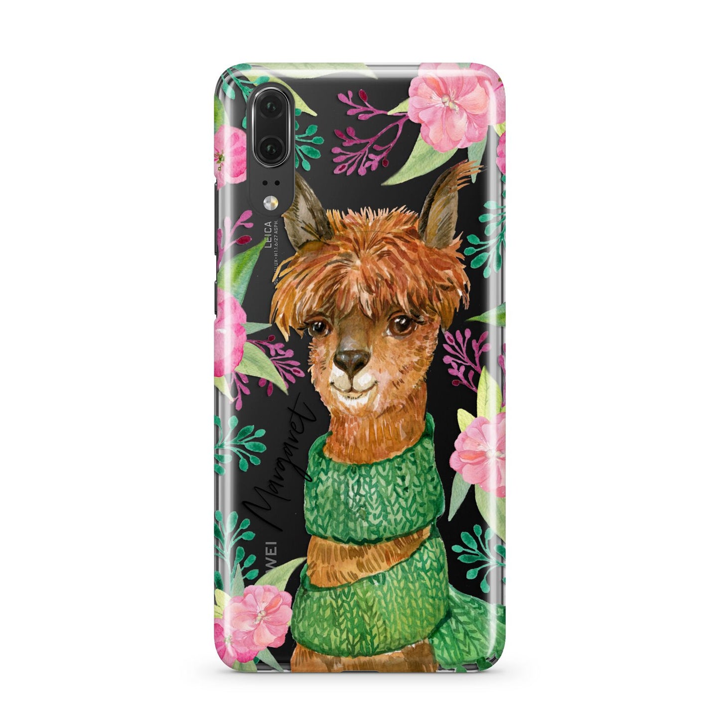 Personalised Alpaca Huawei P20 Phone Case