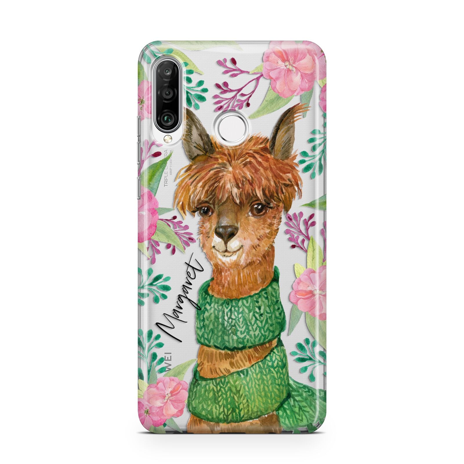 Personalised Alpaca Huawei P30 Lite Phone Case