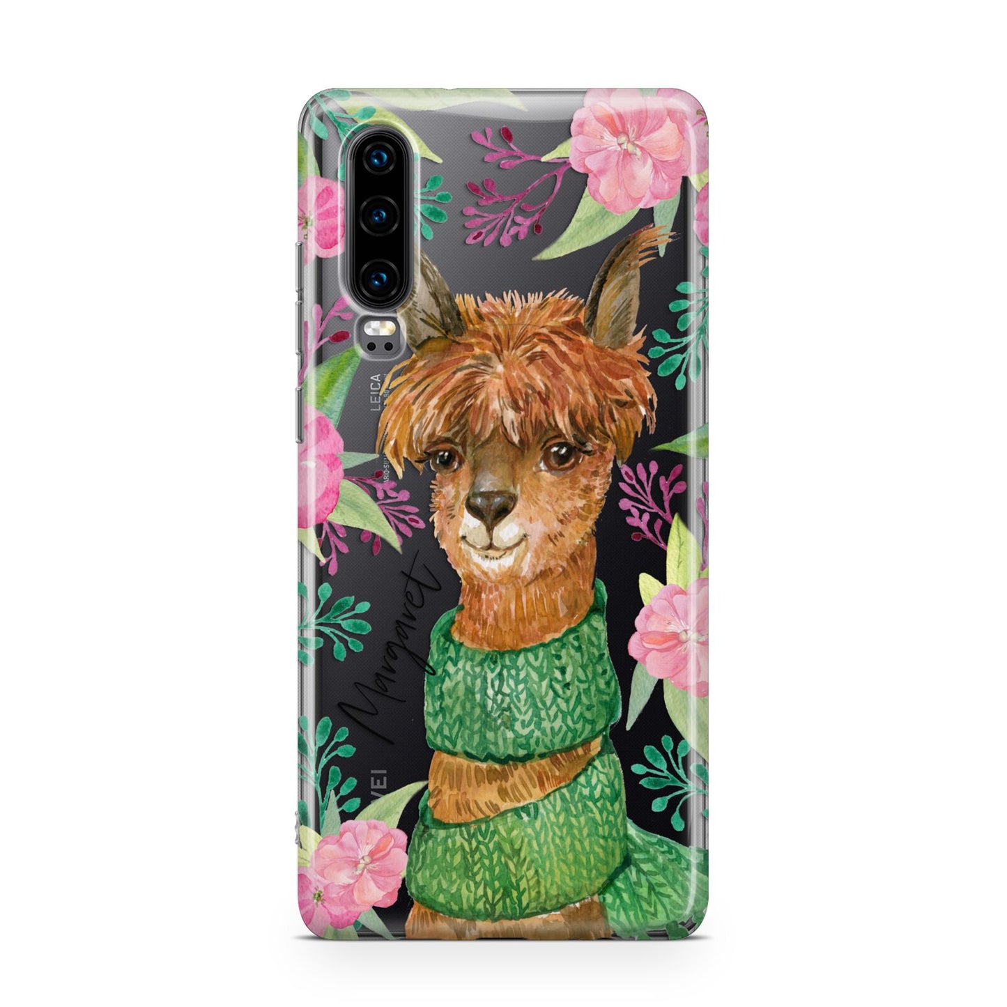 Personalised Alpaca Huawei P30 Phone Case