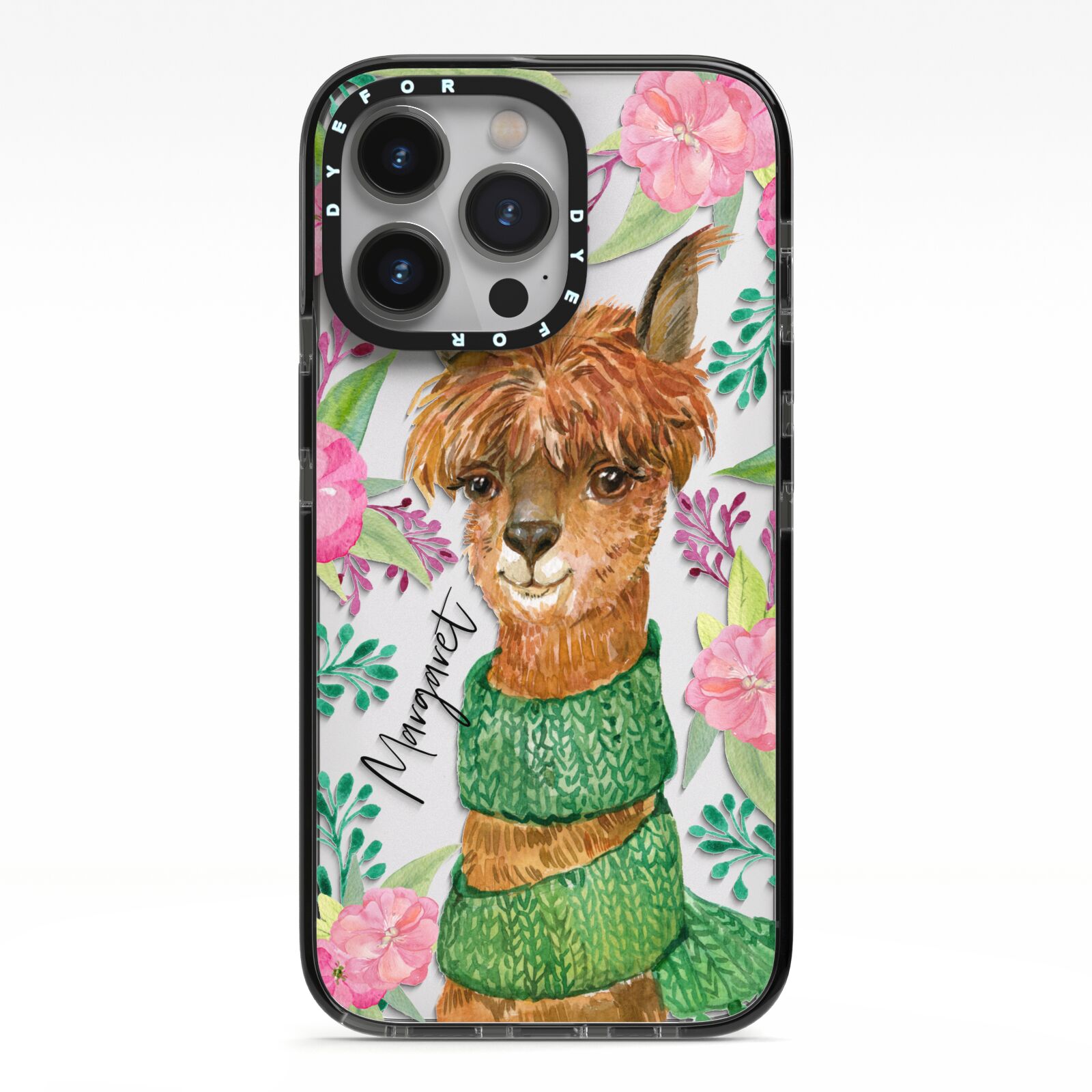 Personalised Alpaca iPhone Case Dyefor