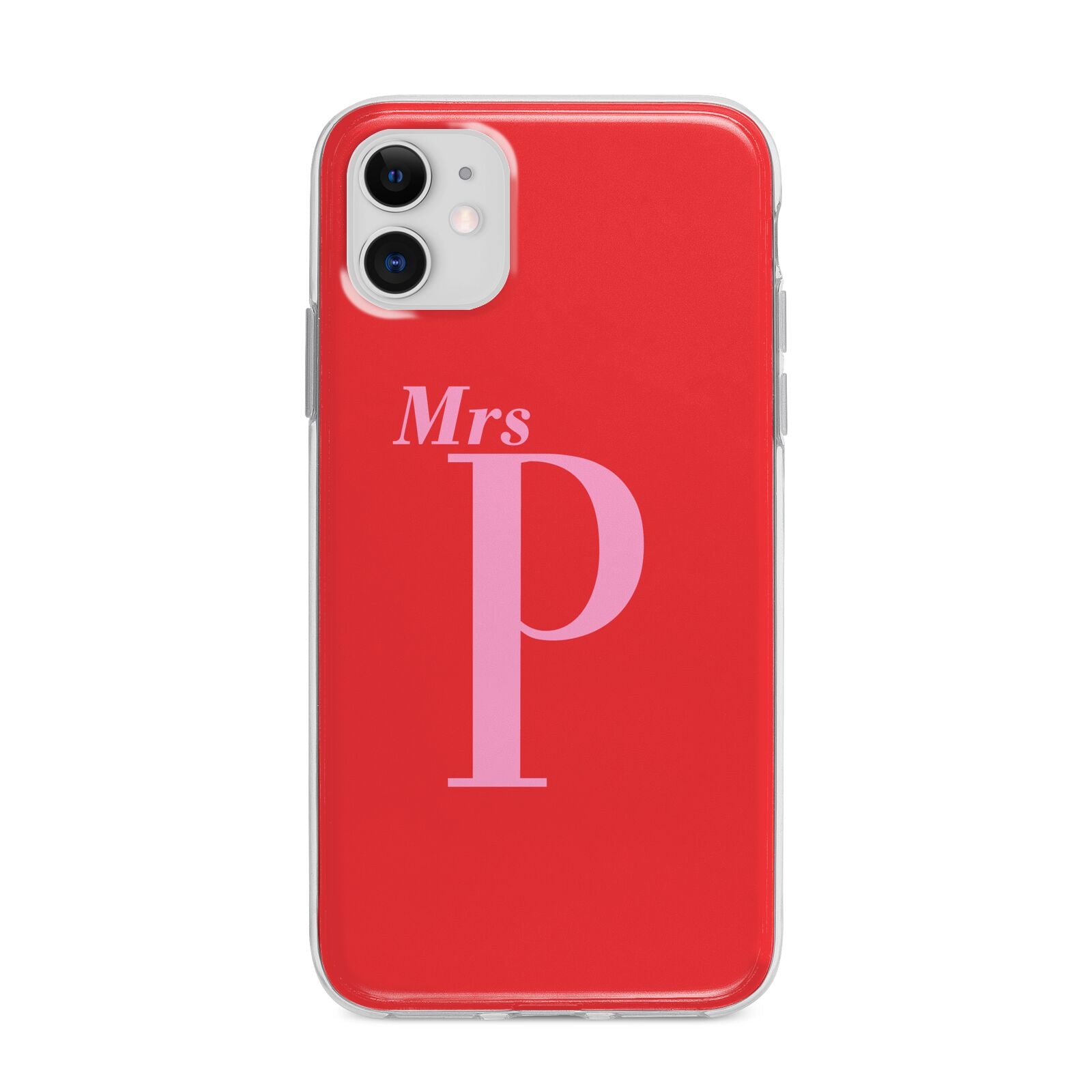 Personalised Alphabet Apple iPhone 11 in White with Bumper Case