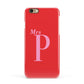 Personalised Alphabet Apple iPhone 6 3D Snap Case