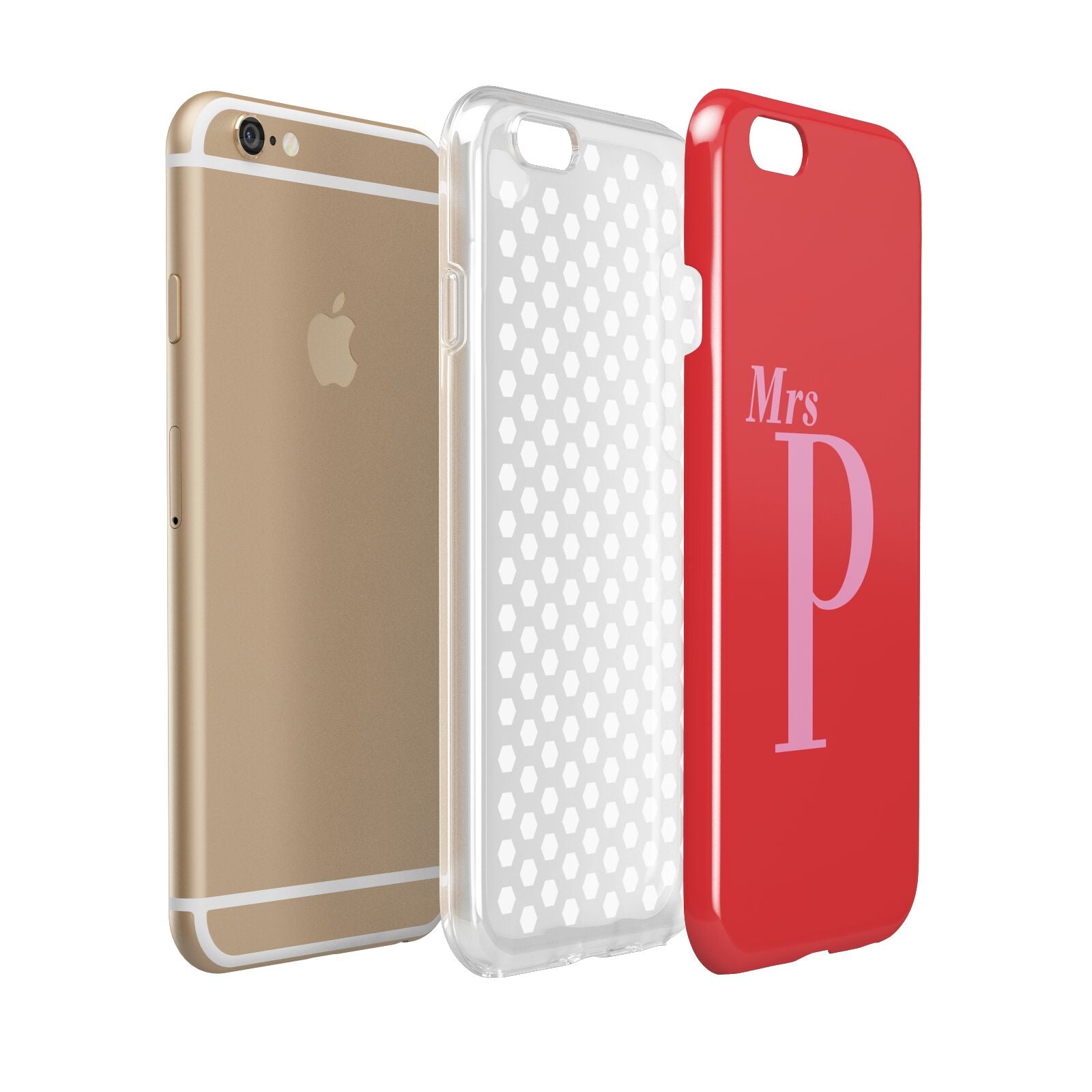 Personalised Alphabet Apple iPhone 6 3D Tough Case Expanded view