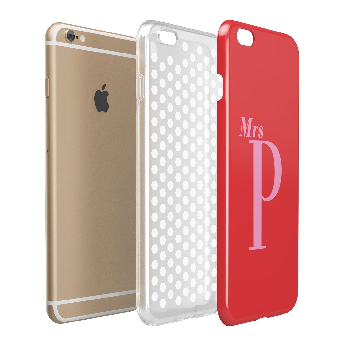 Personalised Alphabet Apple iPhone 6 Plus 3D Tough Case Expand Detail Image