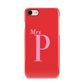 Personalised Alphabet Apple iPhone 7 8 3D Snap Case