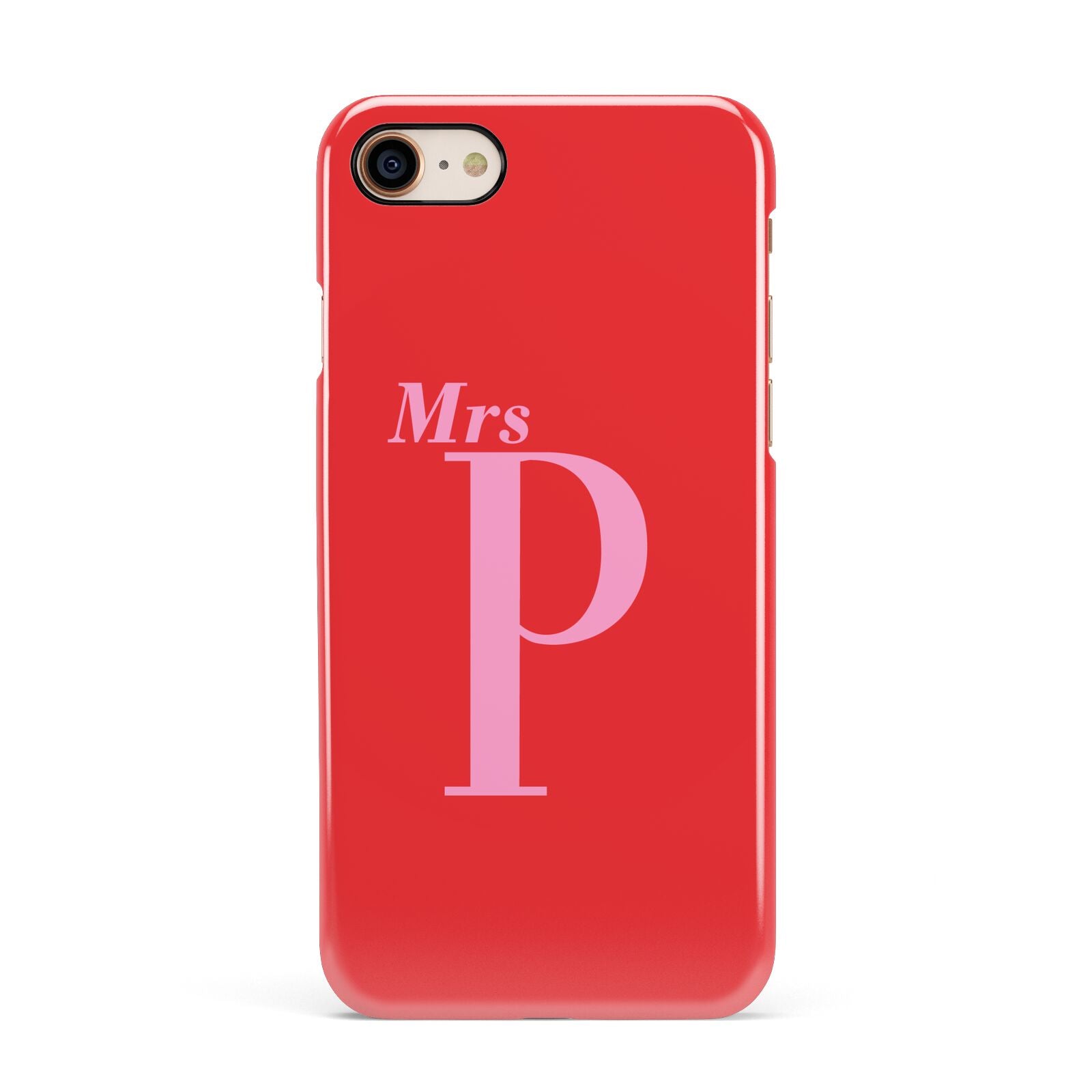 Personalised Alphabet Apple iPhone 7 8 3D Snap Case