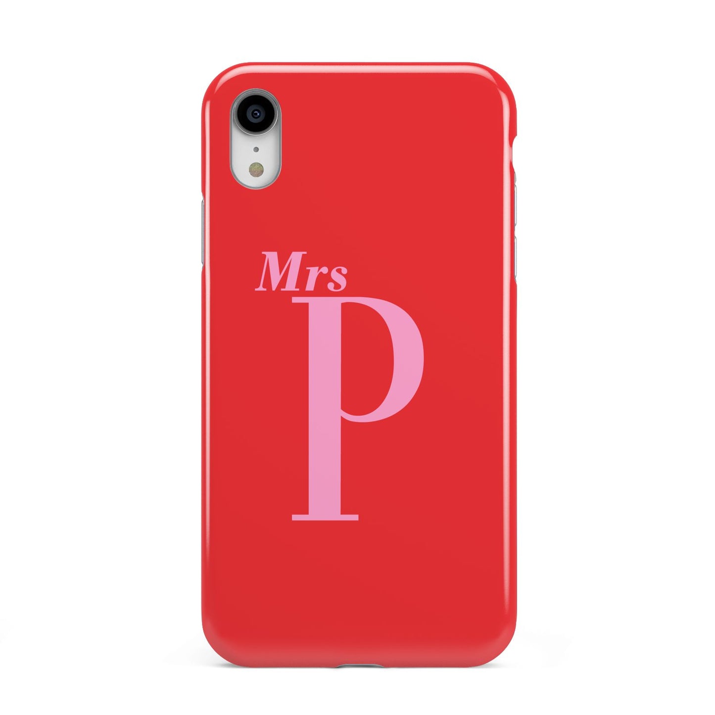 Personalised Alphabet Apple iPhone XR White 3D Tough Case