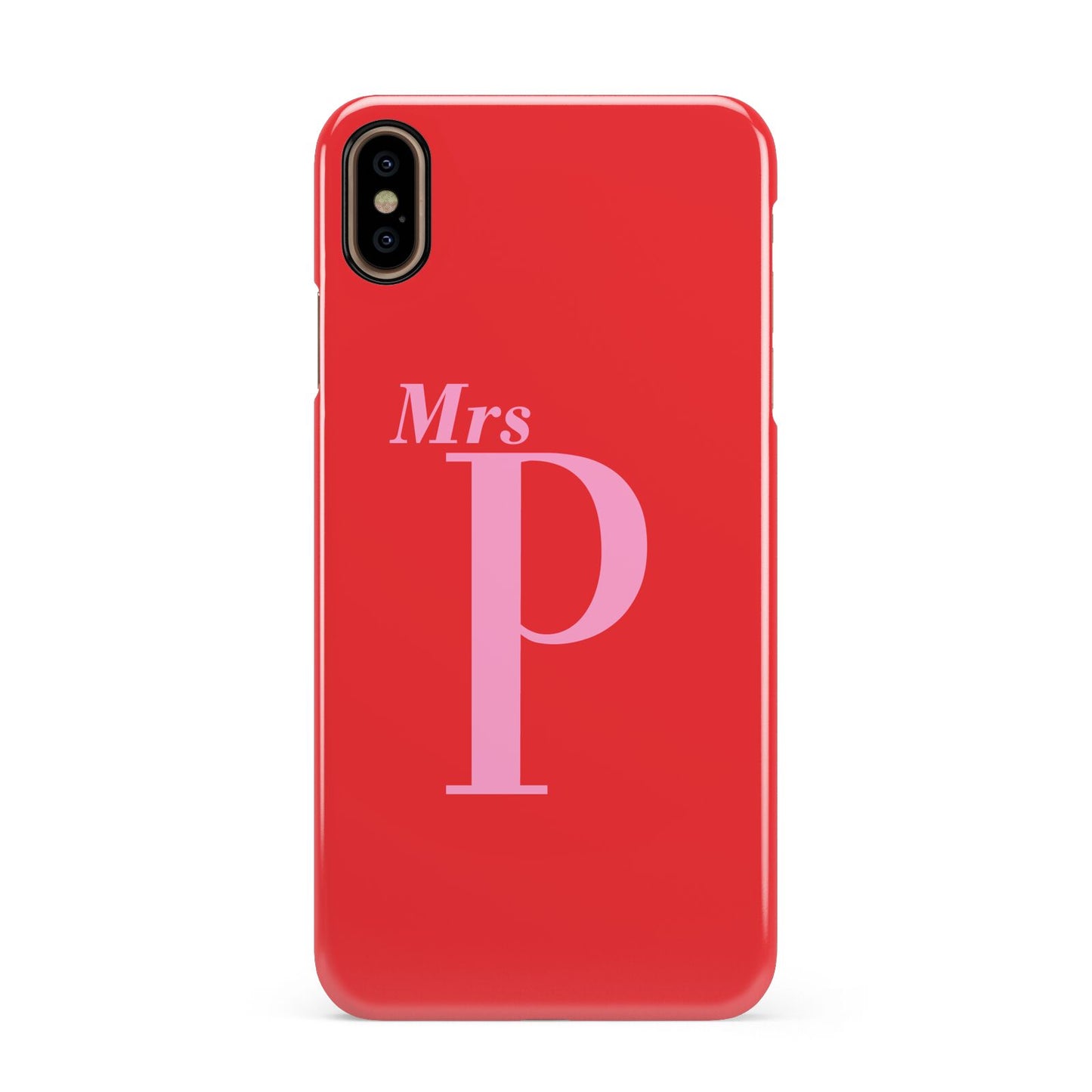 Personalised Alphabet Apple iPhone Xs Max 3D Snap Case