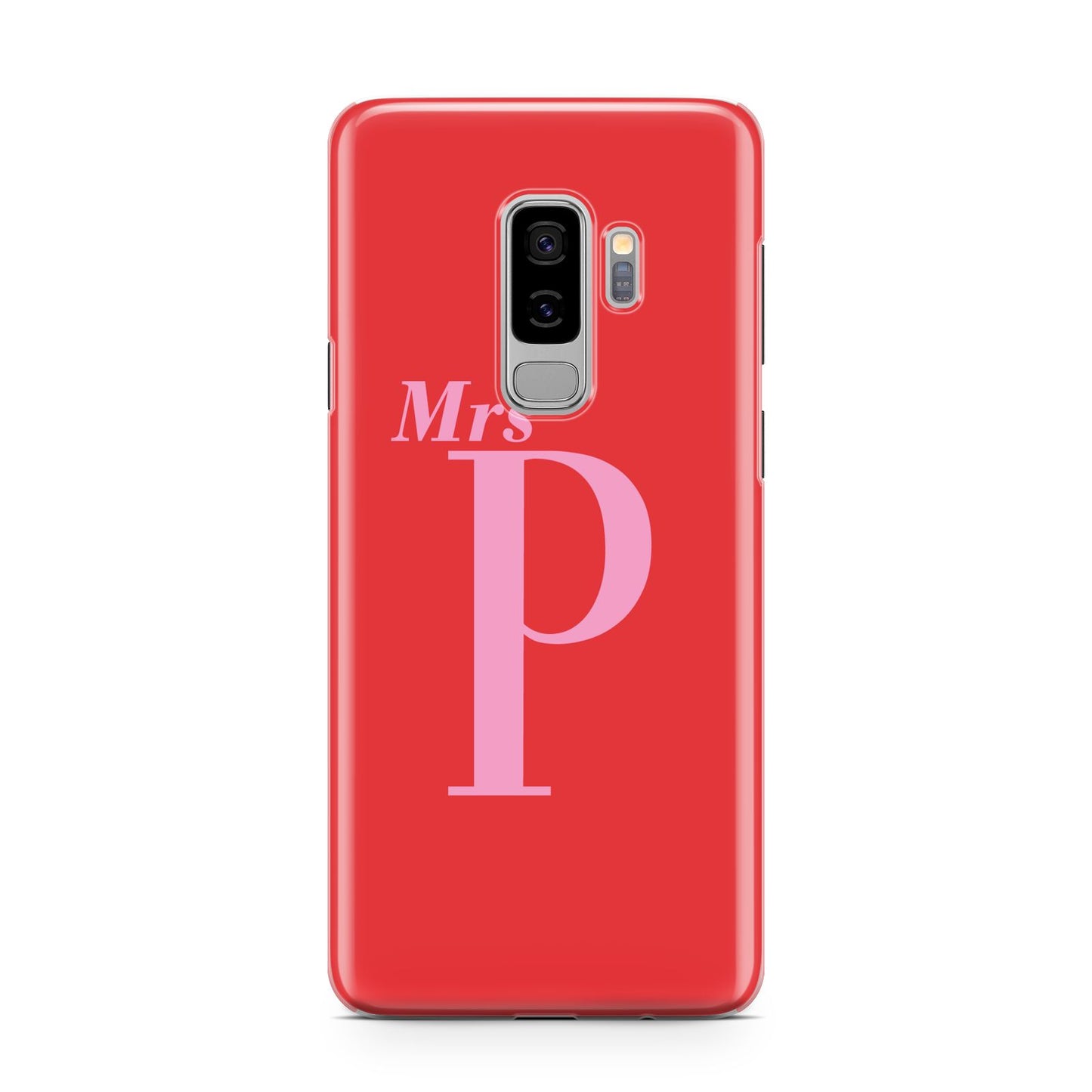 Personalised Alphabet Samsung Galaxy S9 Plus Case on Silver phone