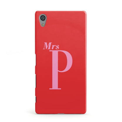 Personalised Alphabet Sony Xperia Case