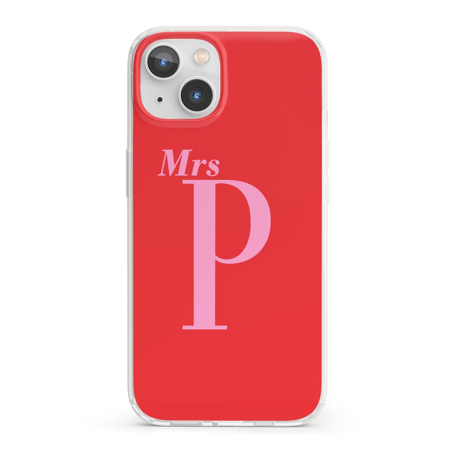 Personalised Alphabet iPhone 13 Clear Bumper Case