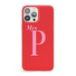 Personalised Alphabet iPhone 13 Pro Max Clear Bumper Case