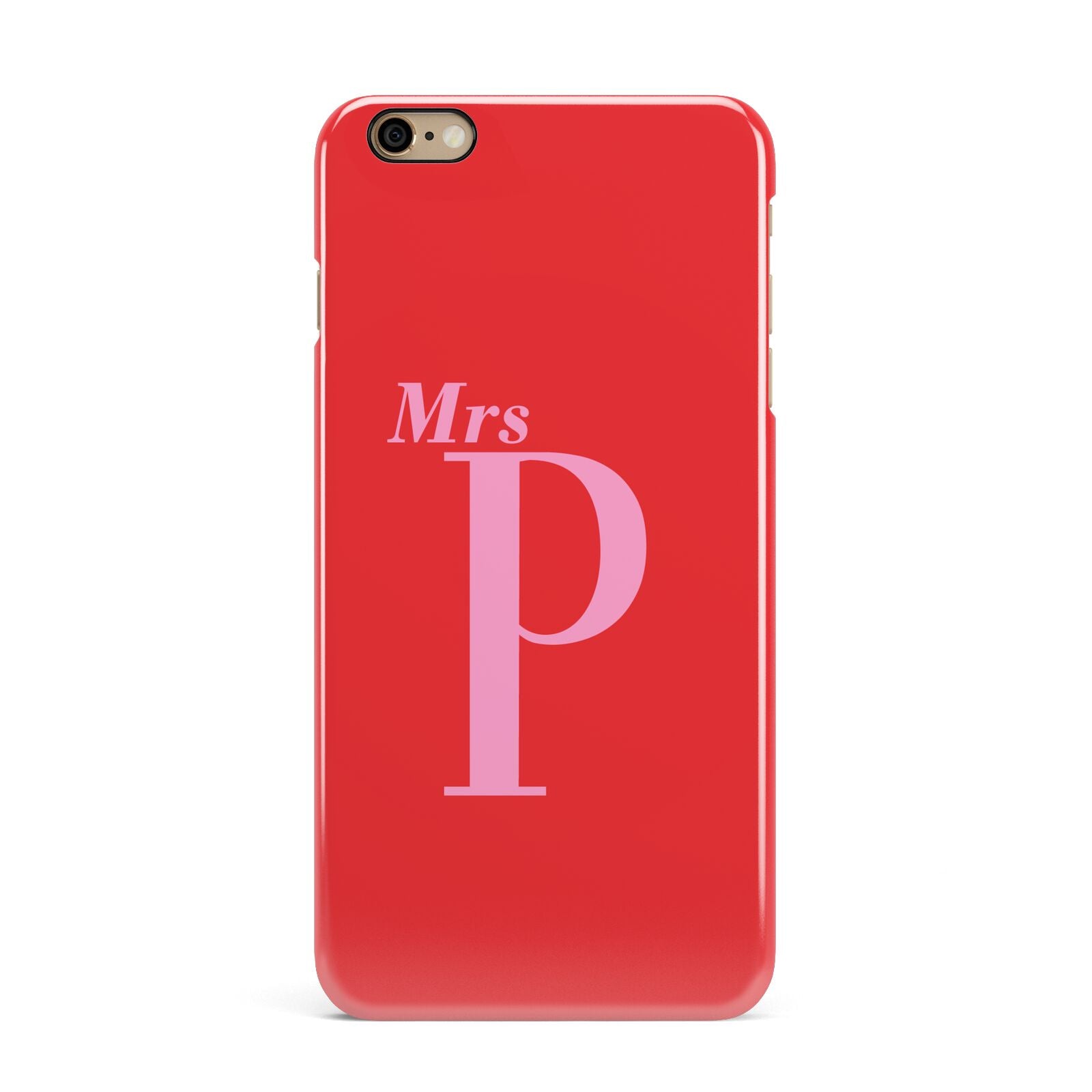 Personalised Alphabet iPhone 6 Plus 3D Snap Case on Gold Phone