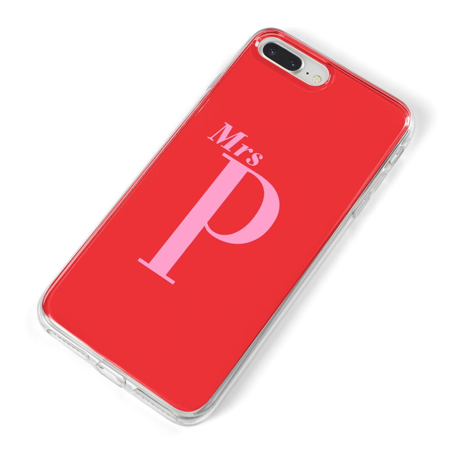 Personalised Alphabet iPhone 8 Plus Bumper Case on Silver iPhone Alternative Image