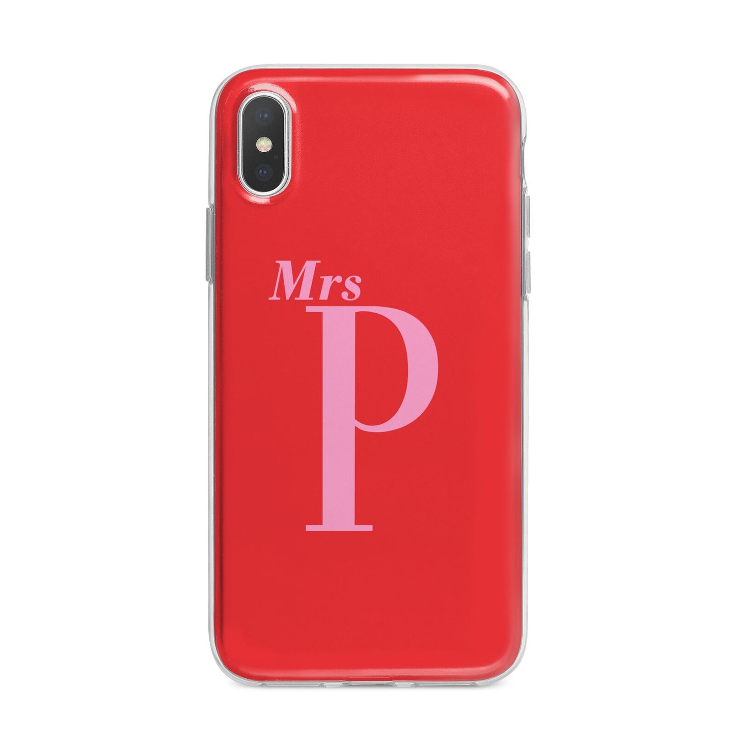 Personalised Alphabet iPhone X Bumper Case on Silver iPhone Alternative Image 1