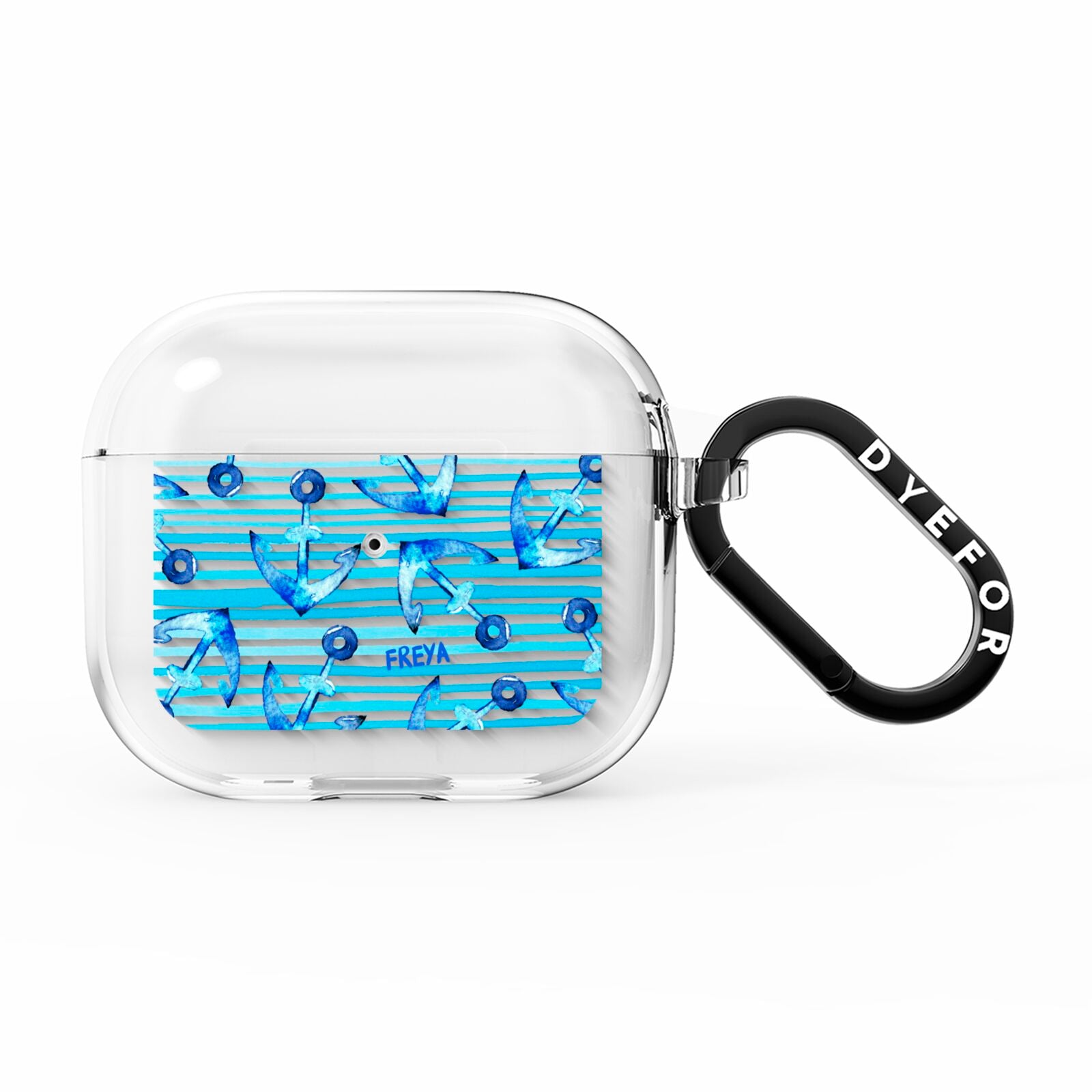 Personalised Anchor AirPods Clear Case 3rd Gen