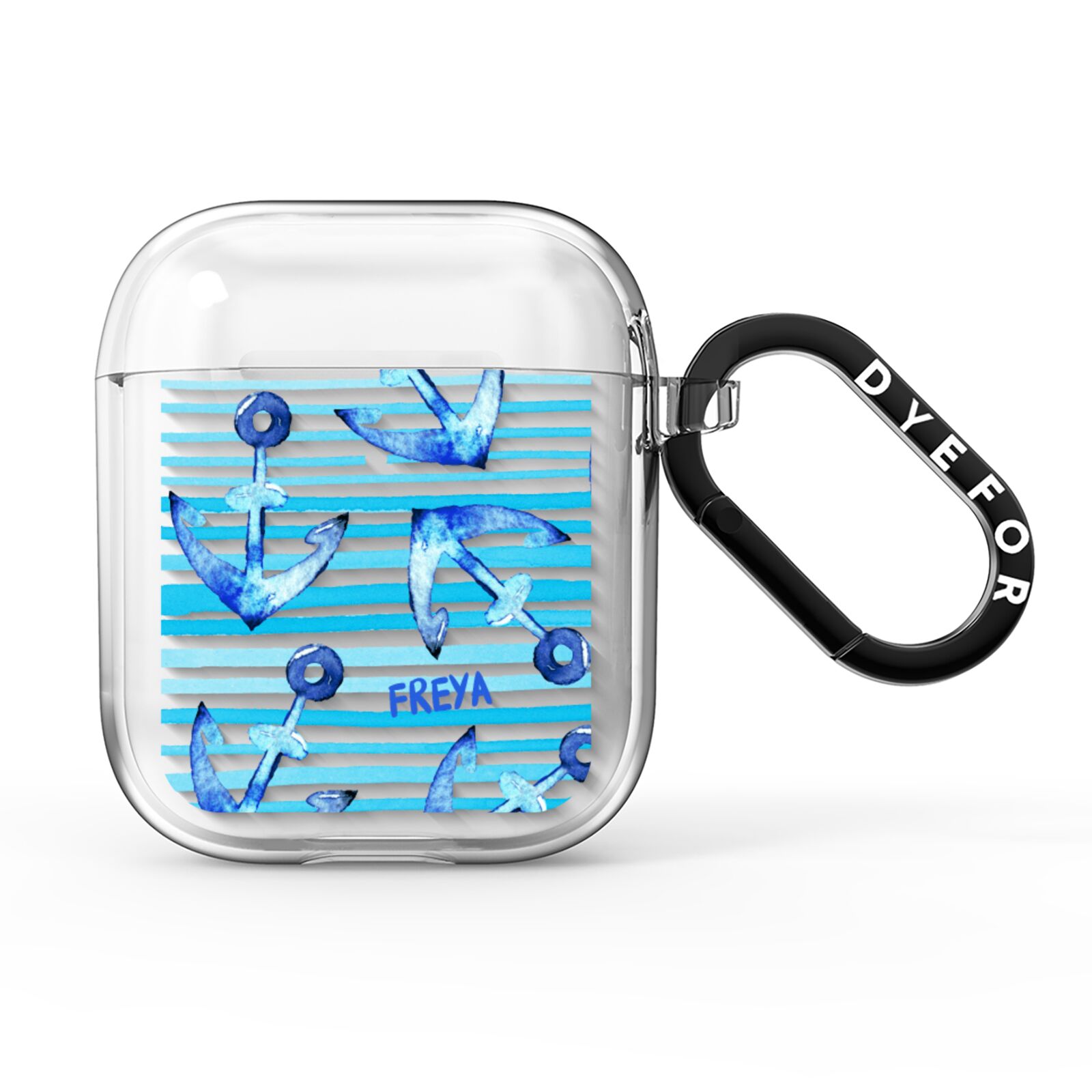 Personalised Anchor AirPods Clear Case