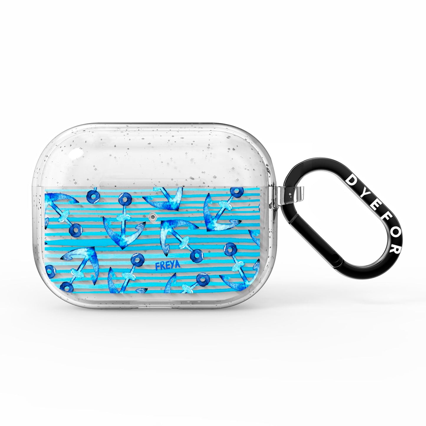 Personalised Anchor AirPods Pro Glitter Case