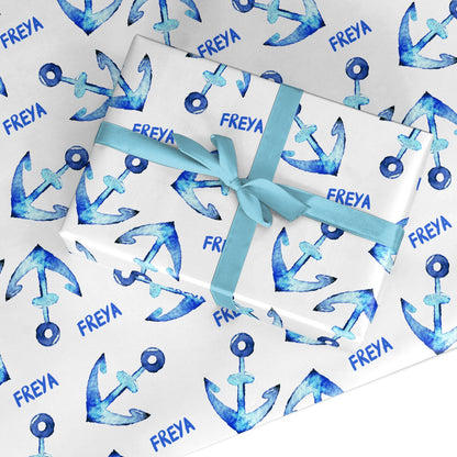 Personalised Anchor Custom Wrapping Paper