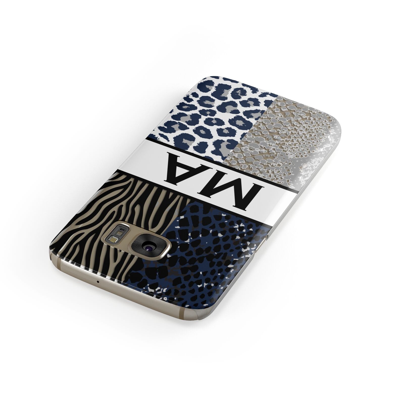 Personalised Animal Print Samsung Galaxy Case Front Close Up