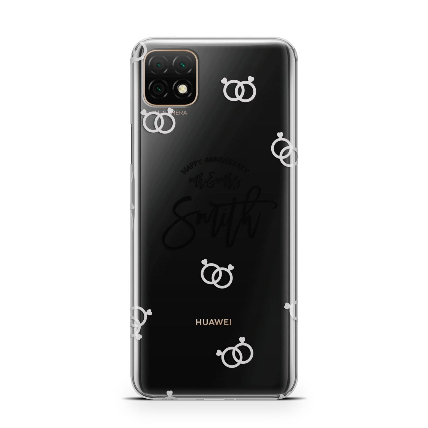 Personalised Anniversary Monochrome Huawei Enjoy 20 Phone Case