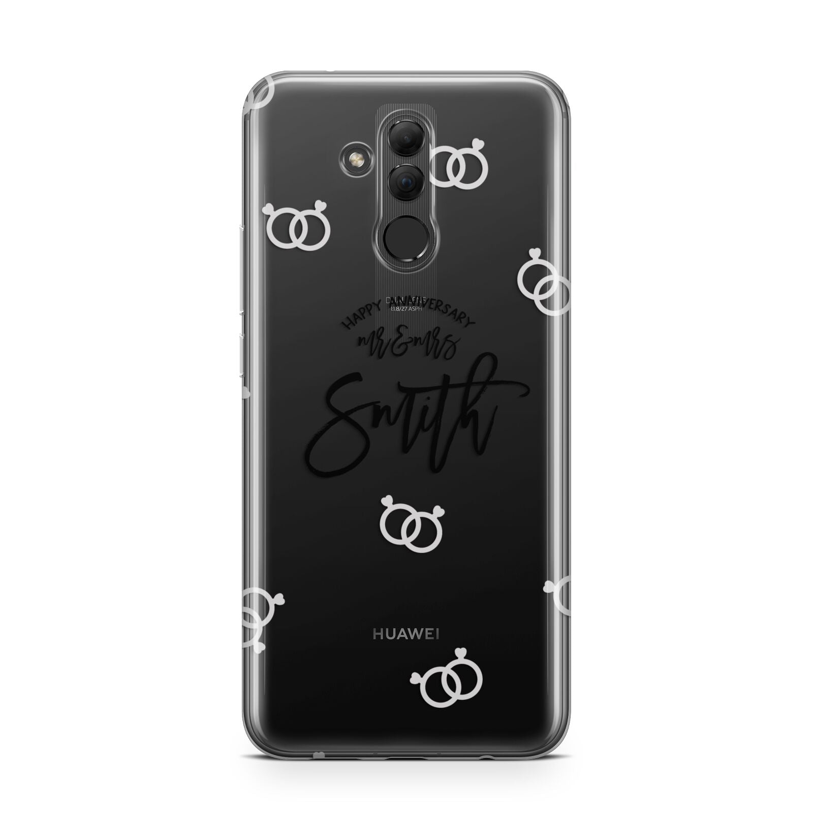 Personalised Anniversary Monochrome Huawei Mate 20 Lite