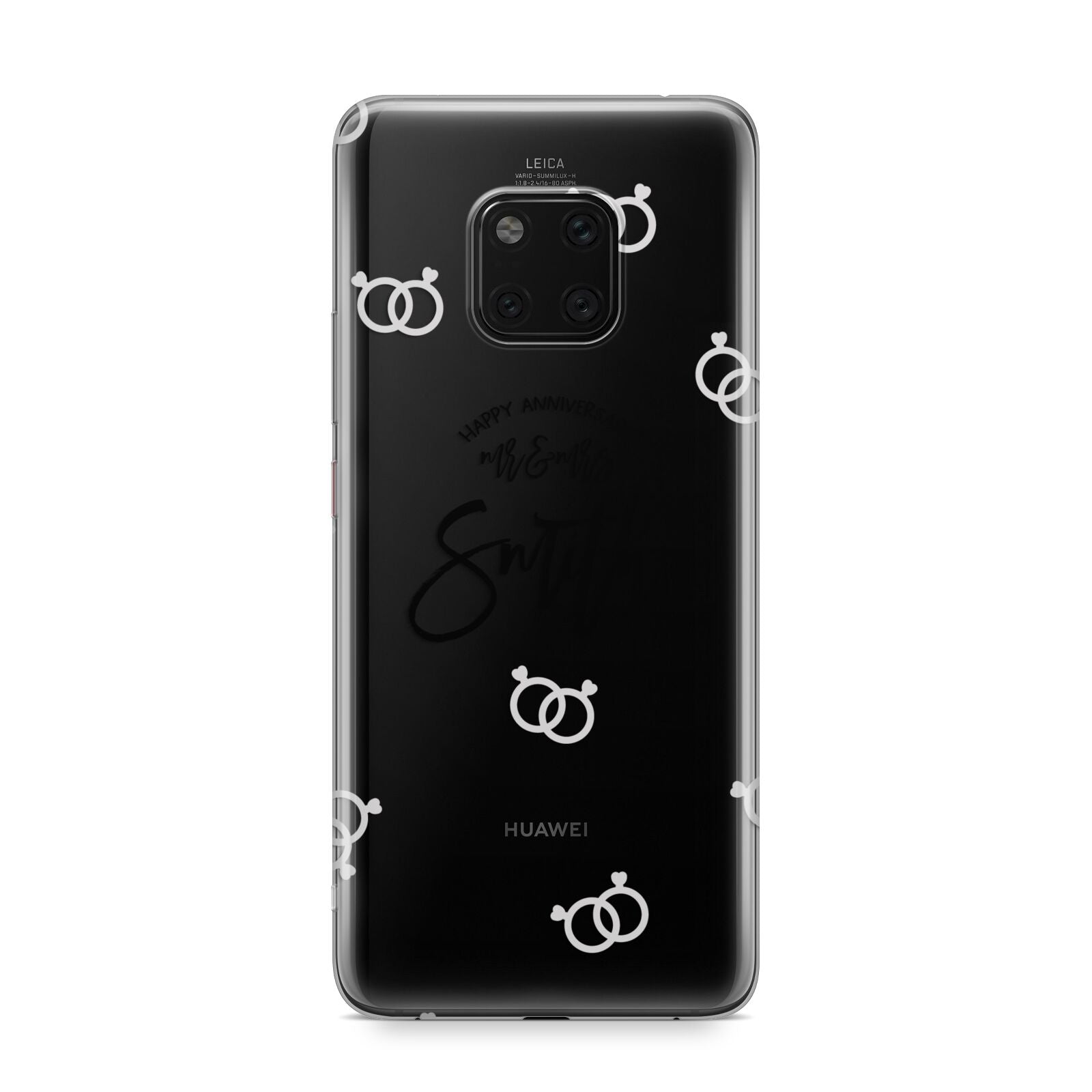 Personalised Anniversary Monochrome Huawei Mate 20 Pro Phone Case