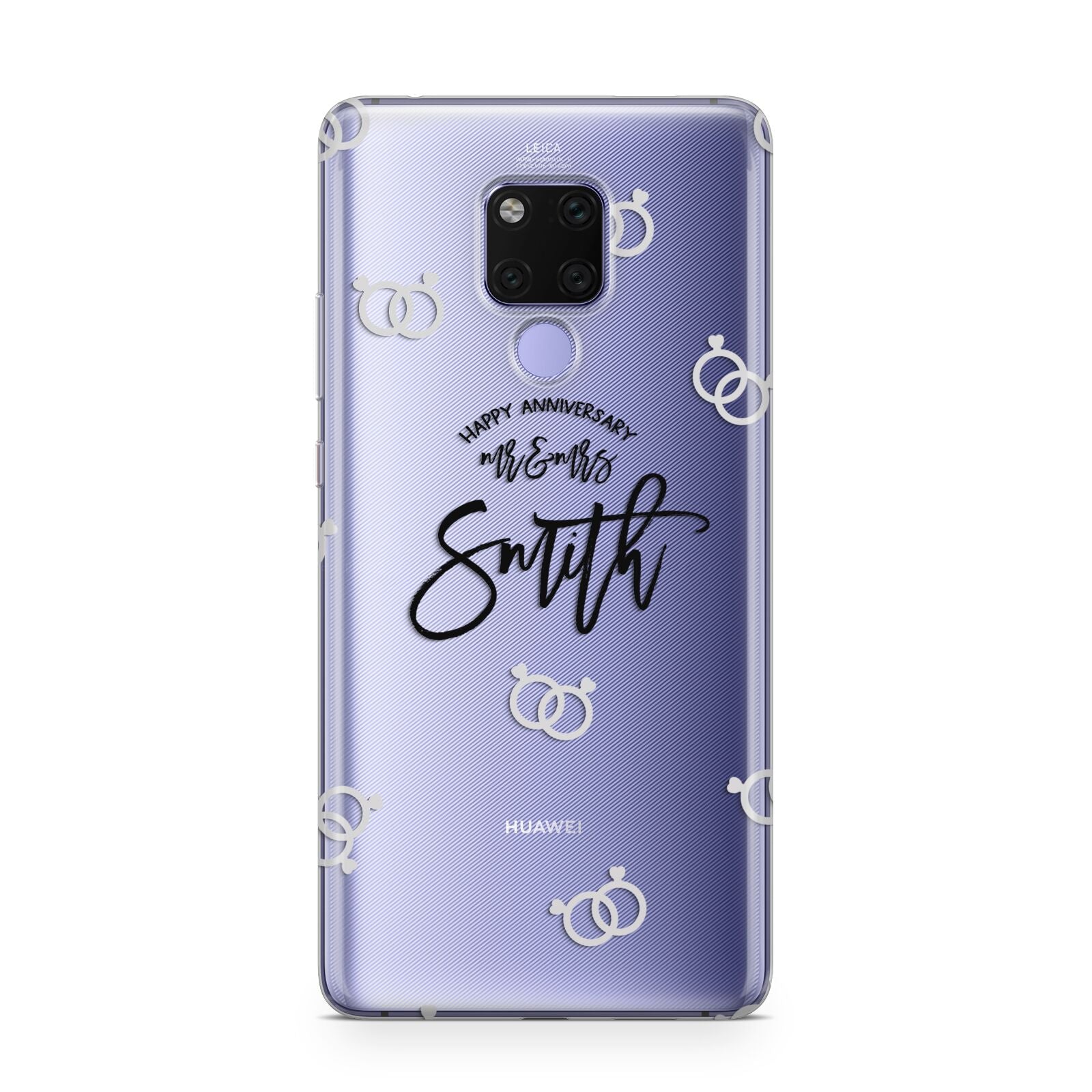 Personalised Anniversary Monochrome Huawei Mate 20X Phone Case