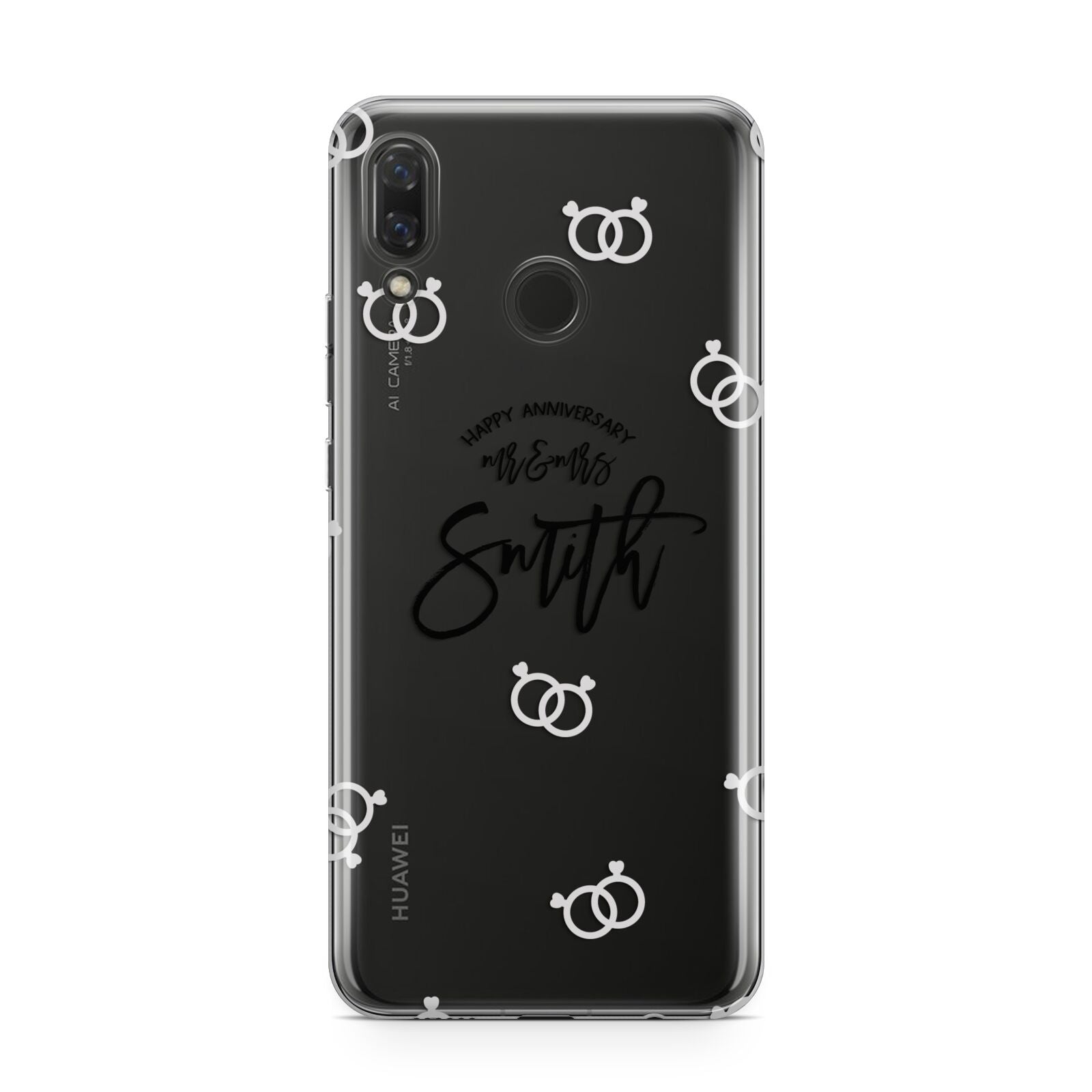 Personalised Anniversary Monochrome Huawei Nova 3 Phone Case