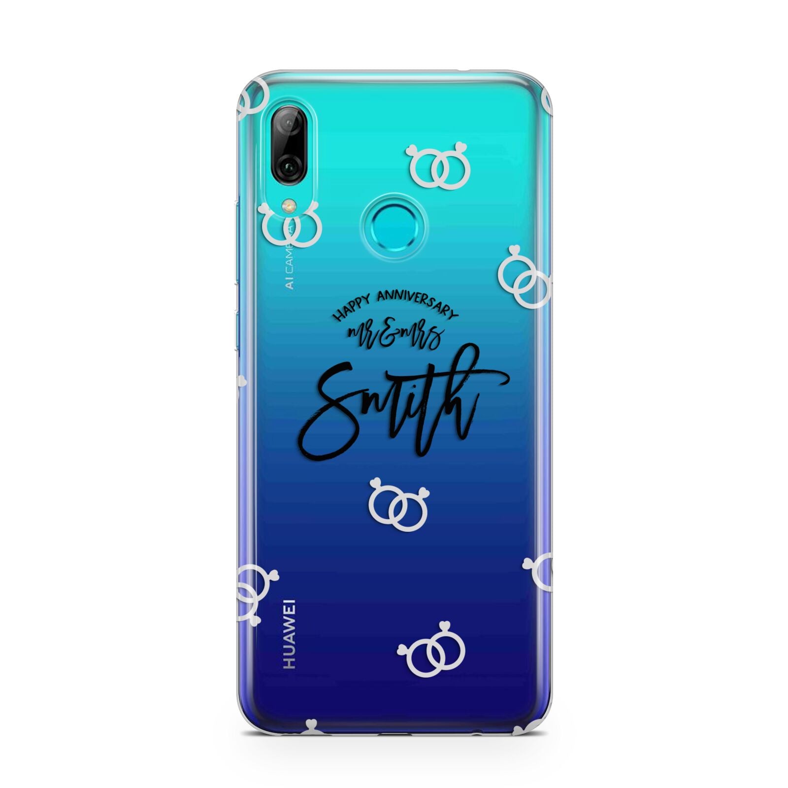 Personalised Anniversary Monochrome Huawei P Smart 2019 Case