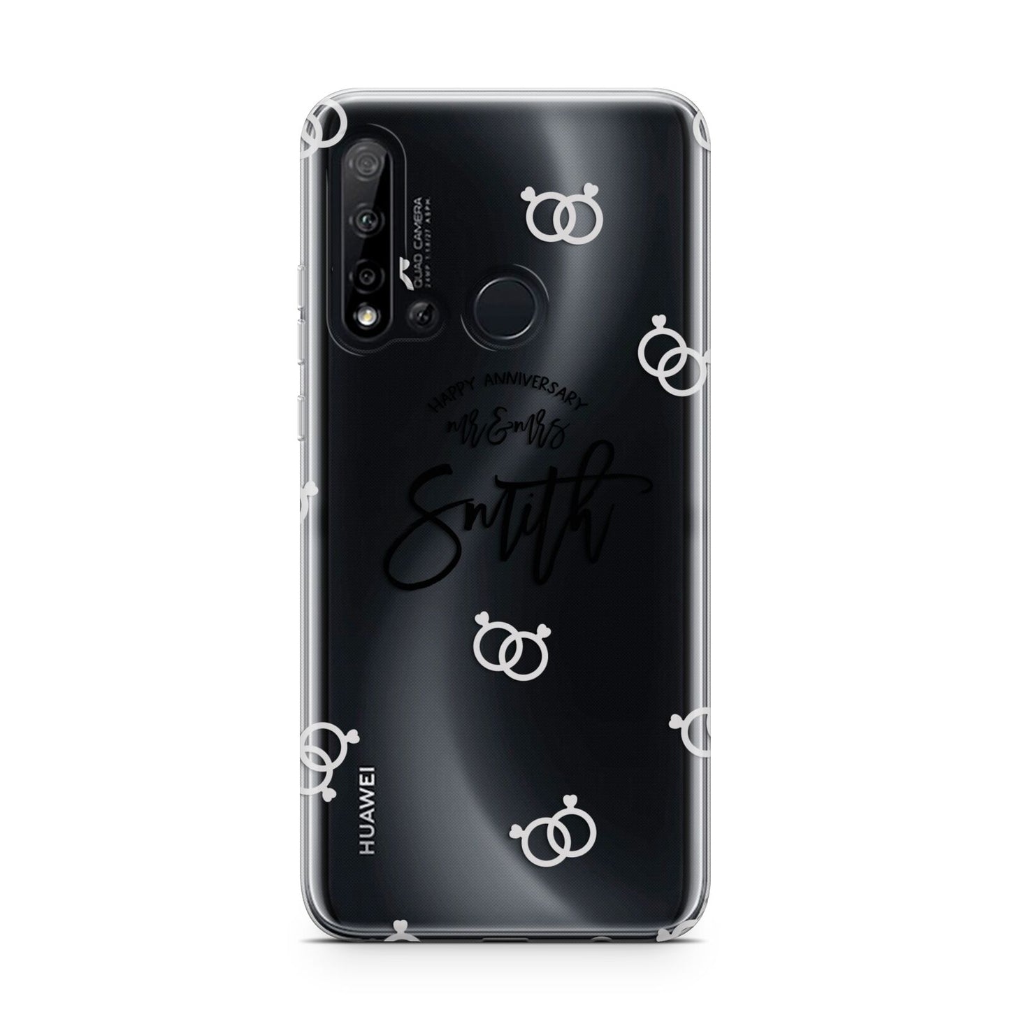 Personalised Anniversary Monochrome Huawei P20 Lite 5G Phone Case