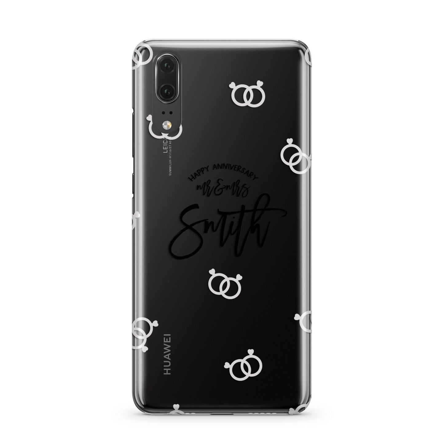 Personalised Anniversary Monochrome Huawei P20 Phone Case