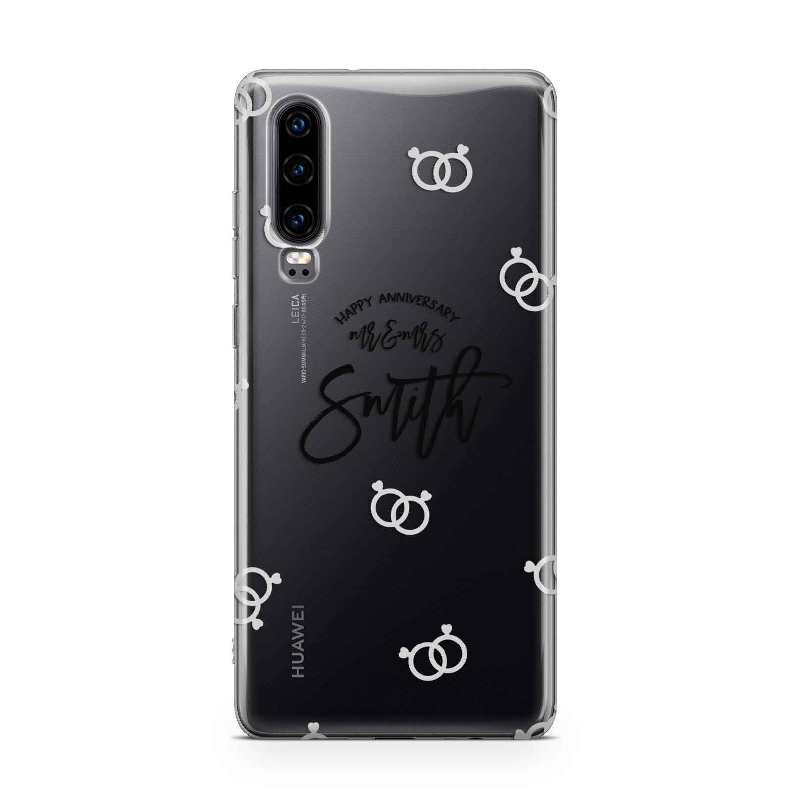 Personalised Anniversary Monochrome Huawei P30 Phone Case