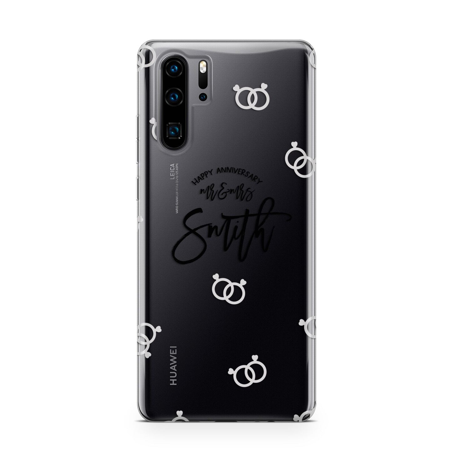 Personalised Anniversary Monochrome Huawei P30 Pro Phone Case