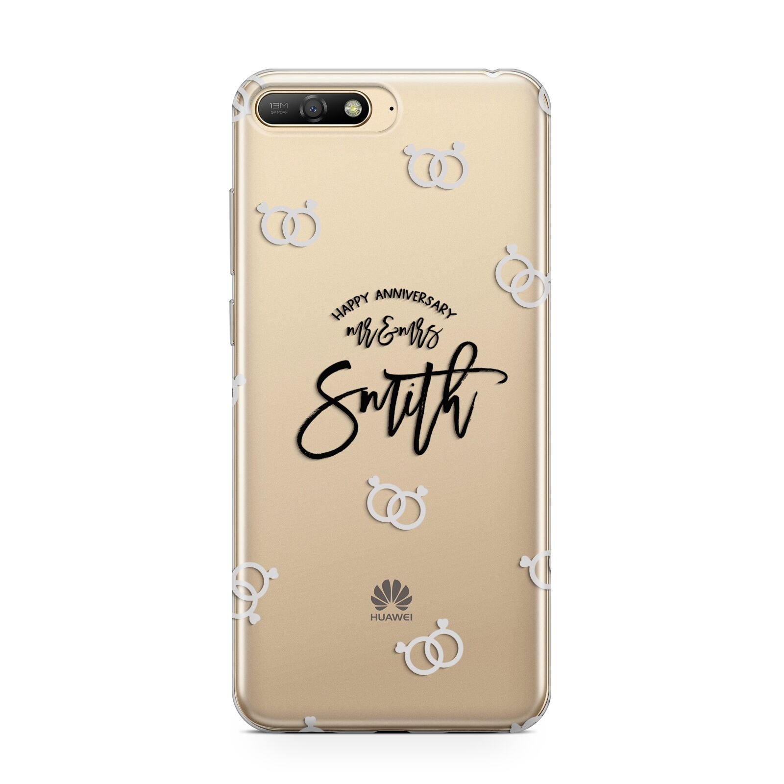 Personalised Anniversary Monochrome Huawei Y6 2018