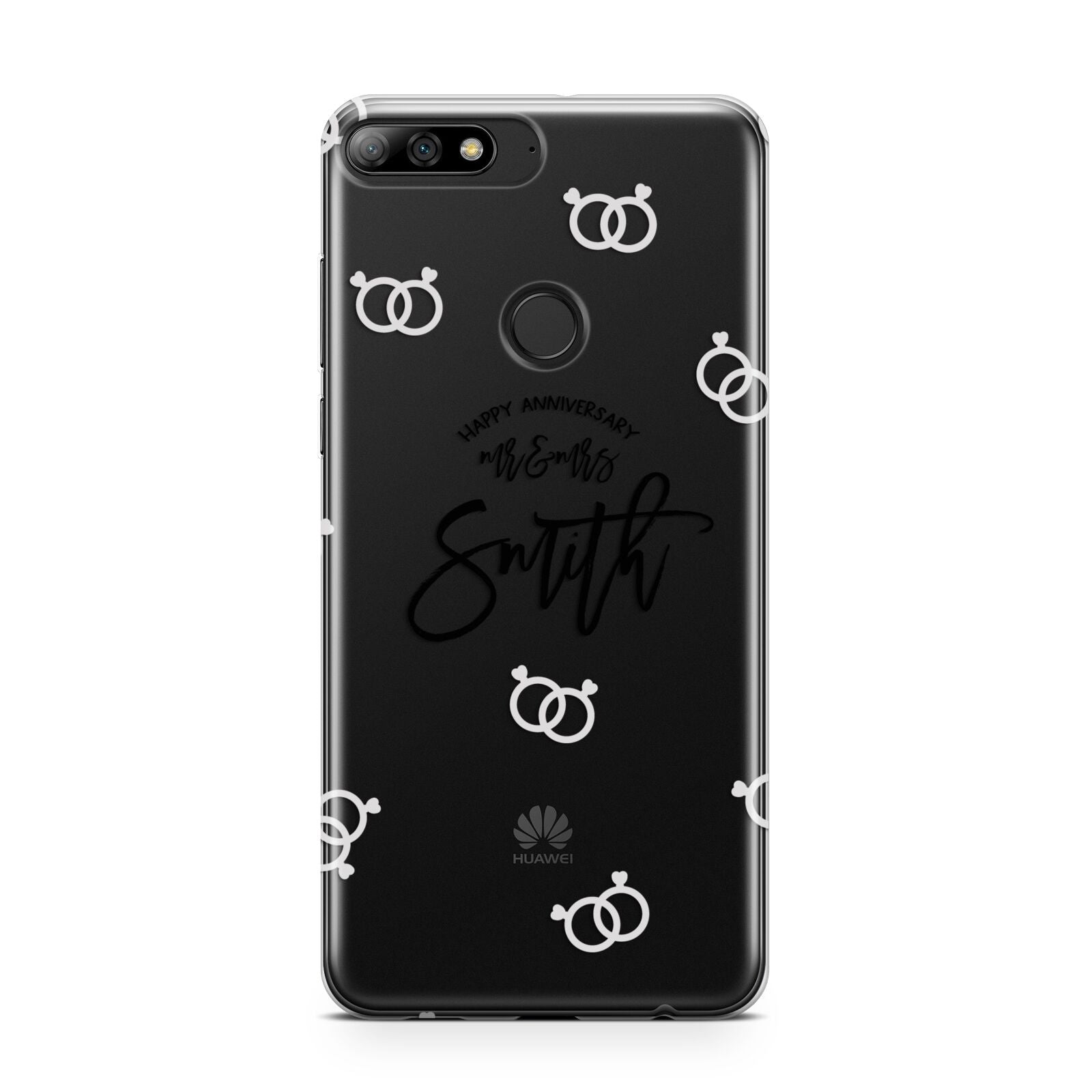 Personalised Anniversary Monochrome Huawei Y7 2018