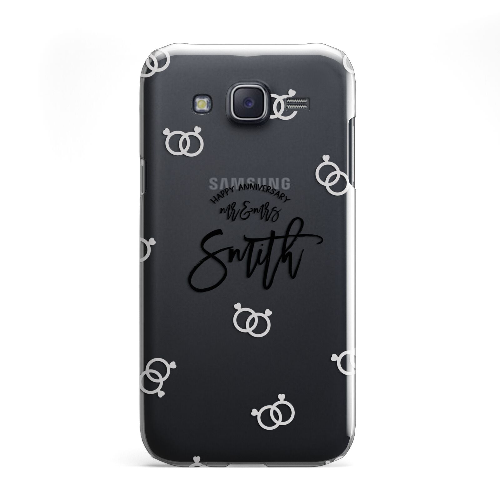 Personalised Anniversary Monochrome Samsung Galaxy J5 Case