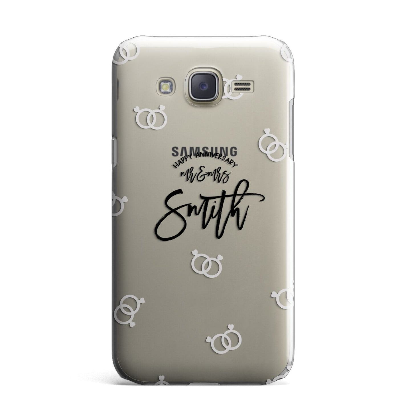 Personalised Anniversary Monochrome Samsung Galaxy J7 Case