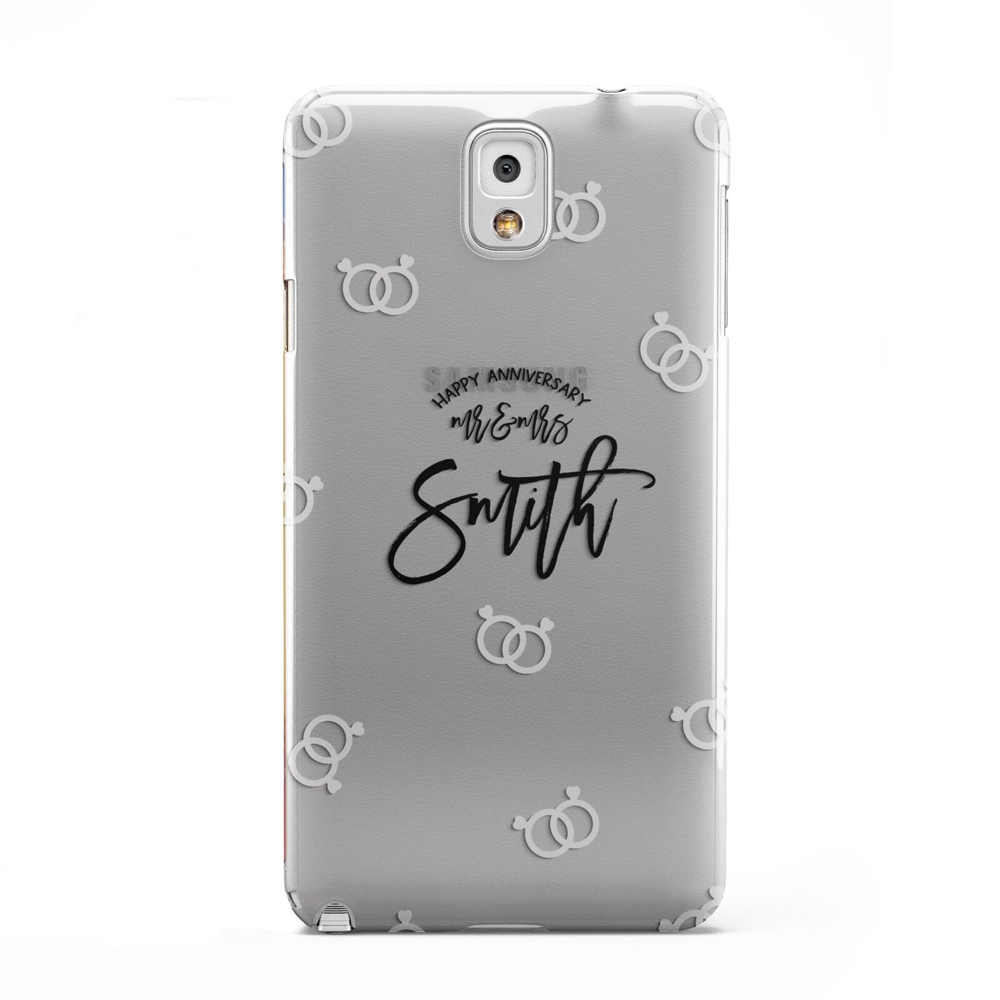 Personalised Anniversary Monochrome Samsung Galaxy Note 3 Case